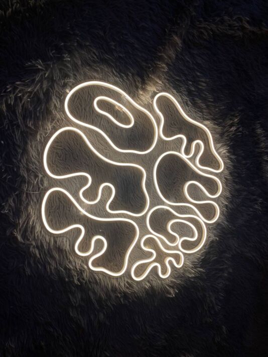 Abstrakte Linienform LED-Neonschild Wohnzimmer Studio