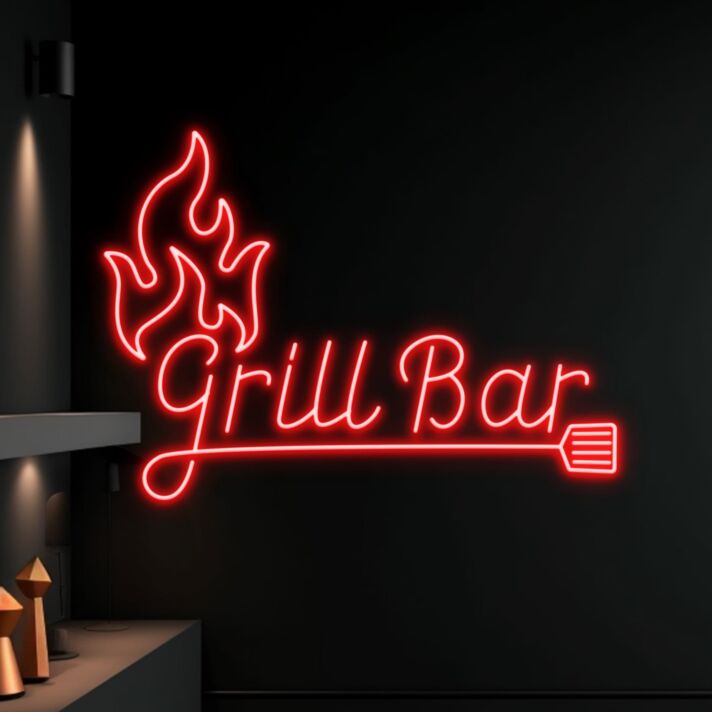 Grill Bar LED-Neonschild für Bar und Restaurant