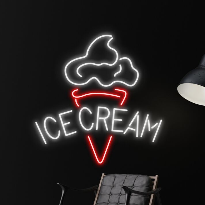 ICE CREAM LED-Neonschild für Eisdiele Café