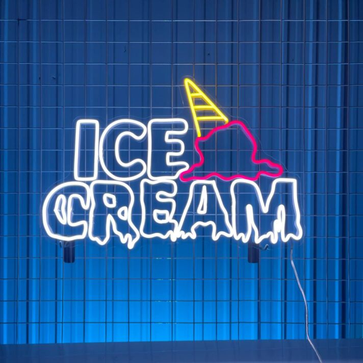 ICE CREAM LED-Neonschild für Eisdiele Café