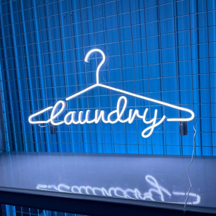 laundry LED-Neonschild für Waschsalon Reinigungsgeschäft