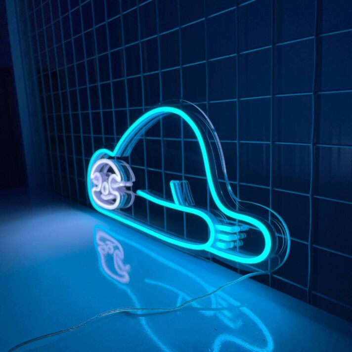 Rennauto LED-Neonschild für Garage und Kinderzimmer