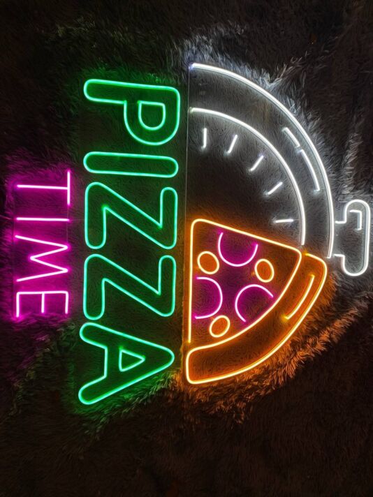 PIZZA TIME LED-Neonschild für Restaurant Küche