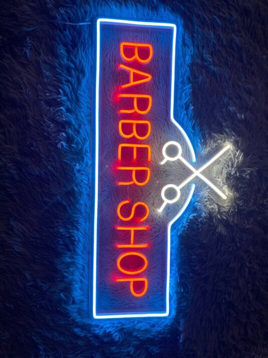 BARBER SHOP LED-Neonschild für Friseursalon