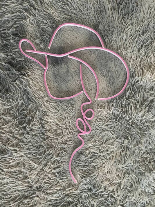 Cowboyhut LED-Neonschild für Wohnzimmer Bar