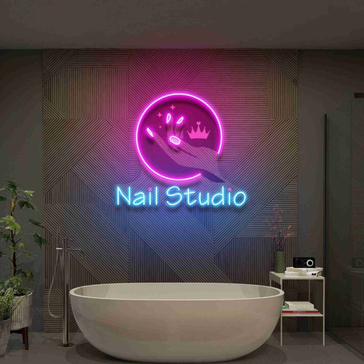 Nail Studio LED-Neonschild für Nagelstudio