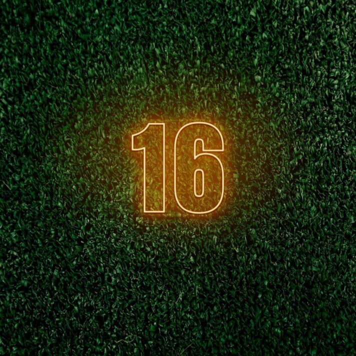 16 LED-Neonschild für Hausnummer Eingang