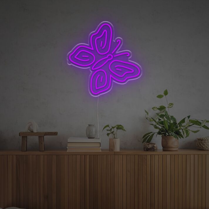 Schmetterling LED-Neonschild Wohnzimmer Schlafzimmer