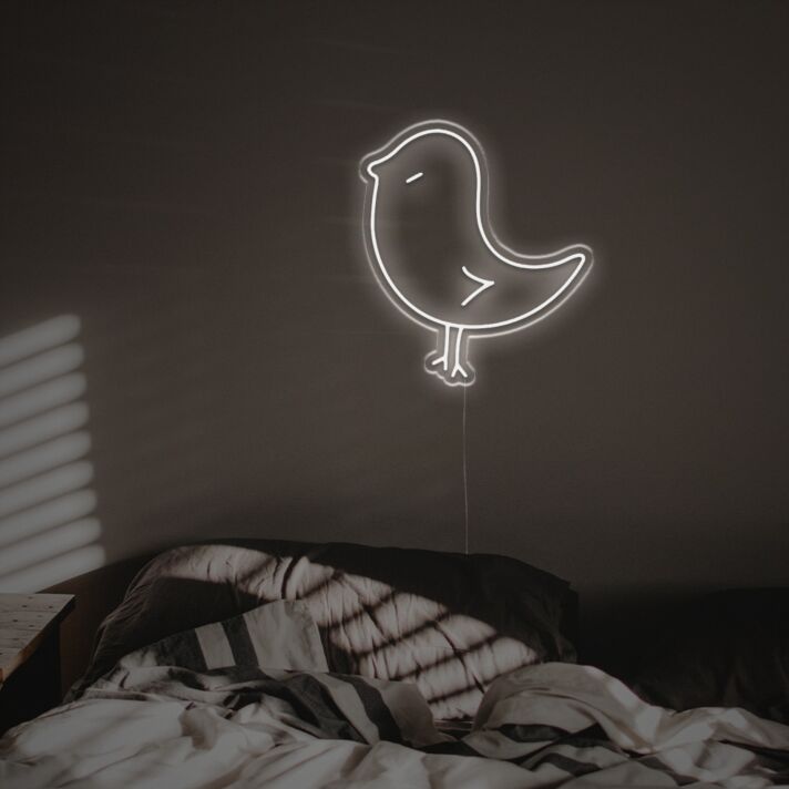 Vogel LED-Neonschild Schlafzimmer