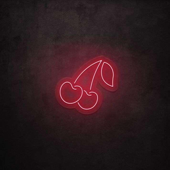 Kirschen LED-Neonschild für Bar und Küche