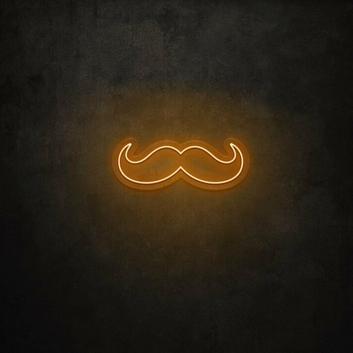 Schnurrbart Symbol LED-Neonschild Bar Barbershop