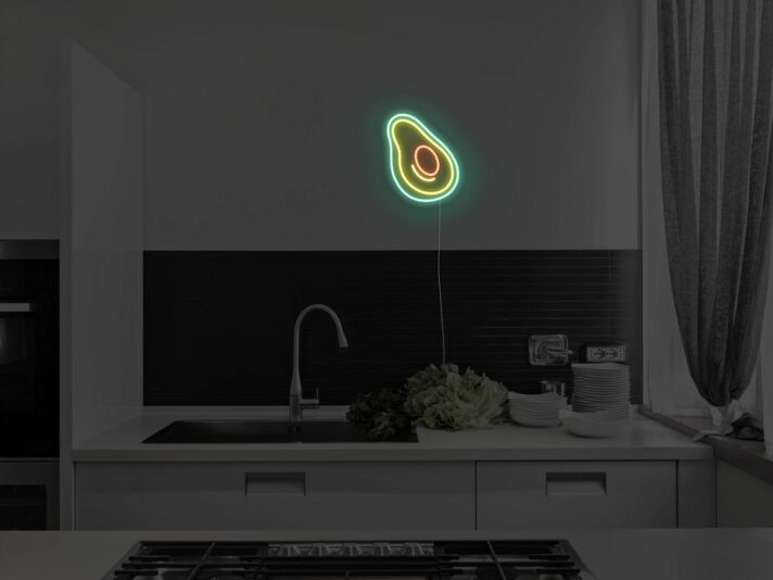Avocado LED-Neonschild für Küche und Restaurant