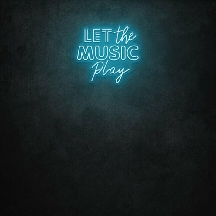 LET the MUSIC Play LED-Neonschild für Bar Club