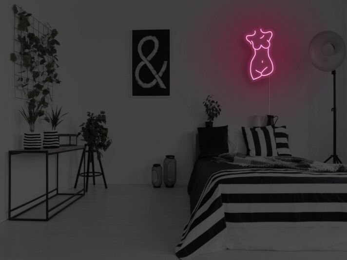 weiblicher Körperumriss LED-Neonschild für Schlafzimmer Wohnzimmer