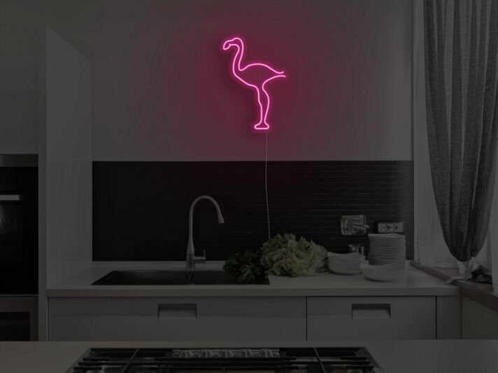 Flamingo LED-Neonschild Küche Wohnzimmer