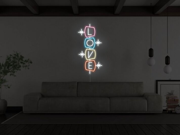 Retro Love Neon Sign