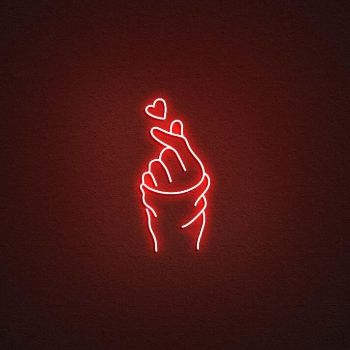 Korea Love Gesture Neon Sign