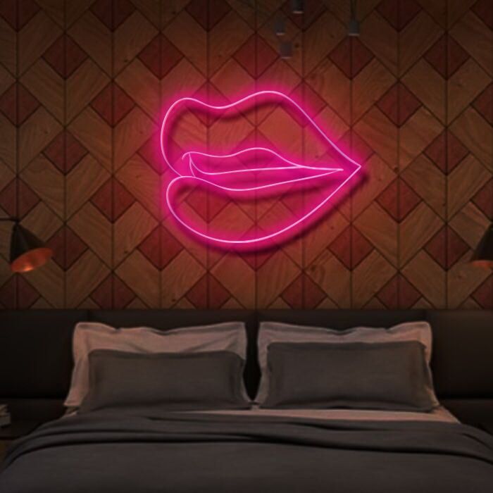 Lippen LED-Neonschild Schlafzimmer Bar