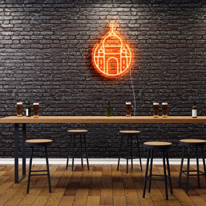 Taj Mahal LED-Neonschild für Bar und Restaurant