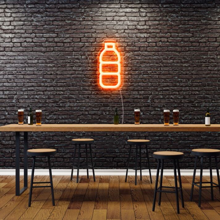 Flasche LED-Neonschild für Bar Club