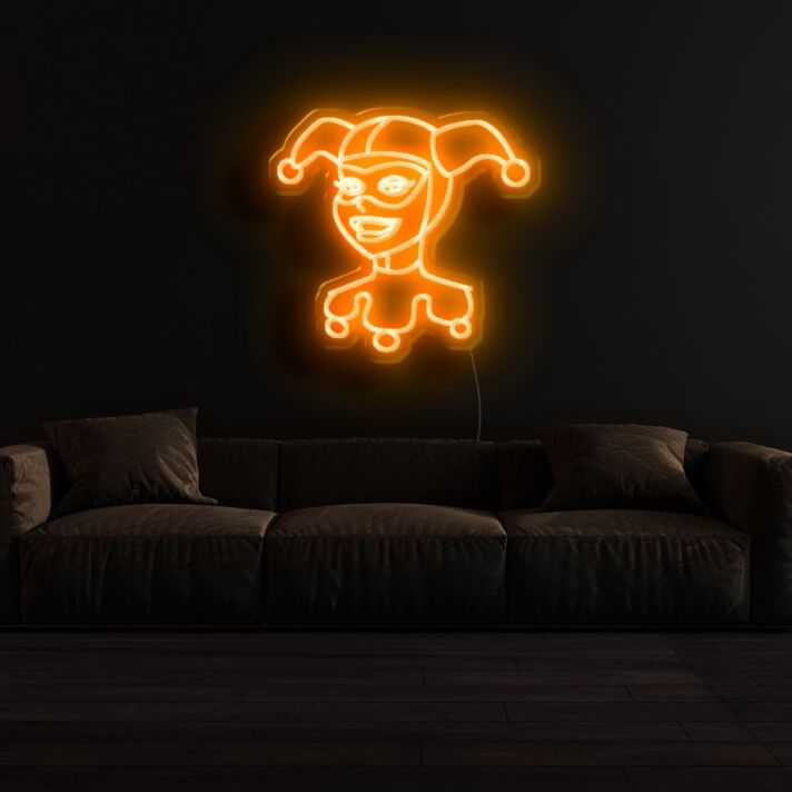 Narrenkappe LED-Neonschild für Wohnzimmer Bar