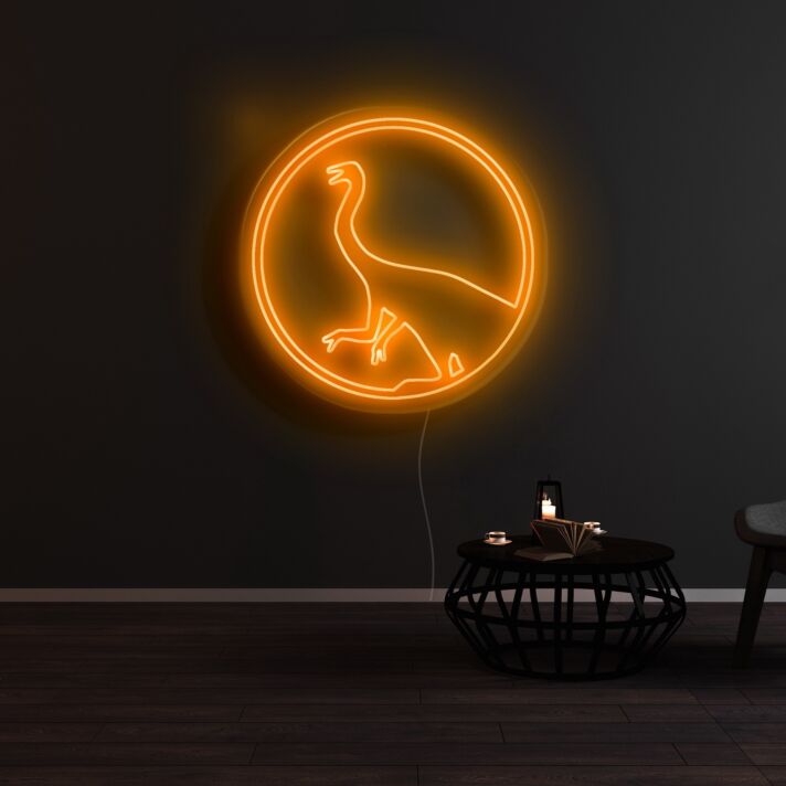 Dinosaurier Silhouette LED-Neonschild Wohnzimmer Kinderzimmer