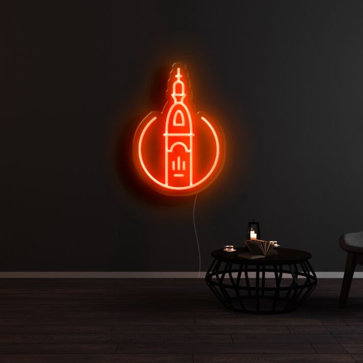 Kirchturm LED-Neonschild Wohnzimmer Cafe