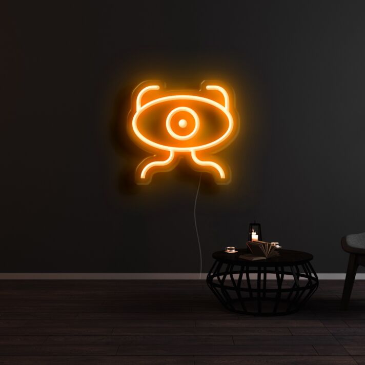 Auge mit Beinen LED-Neonschild Wohnzimmer Gaming
