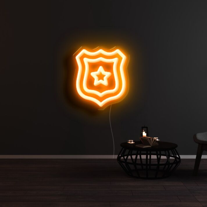 Schild mit Sternsymbol LED-Neonschild für Wohnzimmer Bar