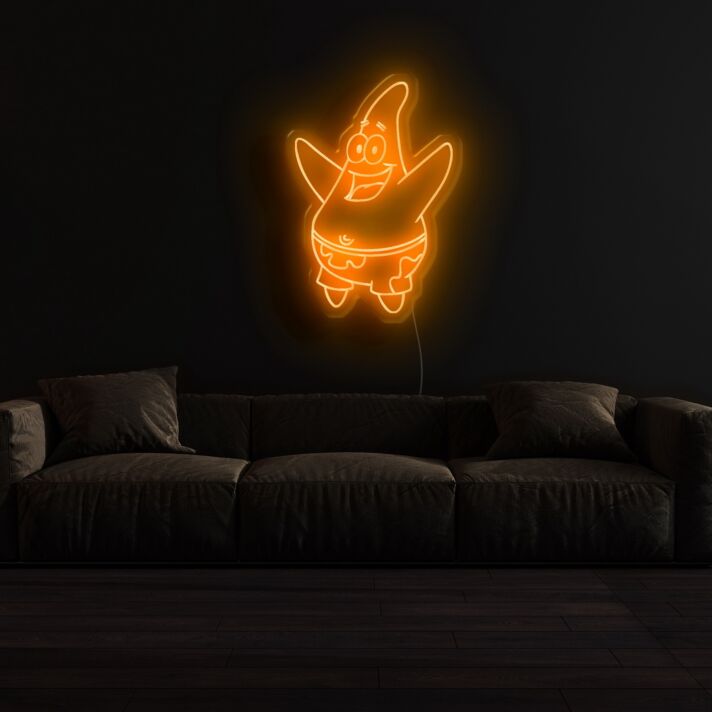 Seestern Cartoonfigur LED-Neonschild Wohnzimmer Kinderzimmer