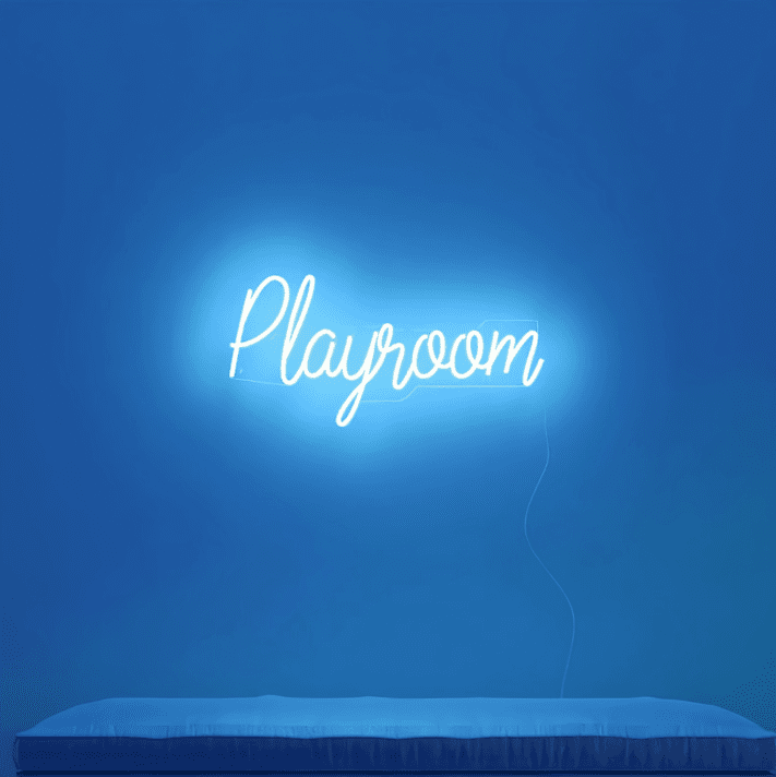 Playroom LED-Neonschild für Wohnzimmer Spielzimmer