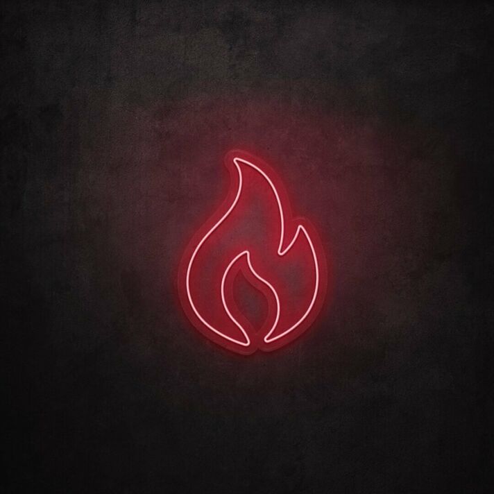 Flamme Symbol LED-Neonschild für Bar Club