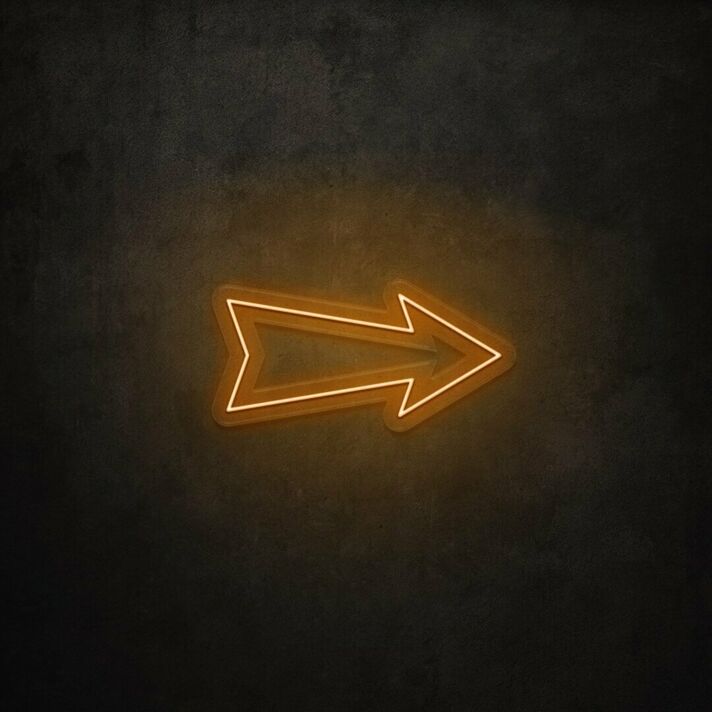 Pfeil nach rechts LED-Neonschild für Bar Club