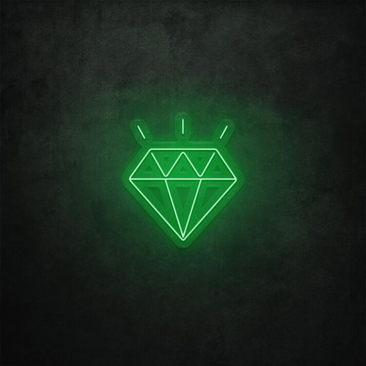 Diamant Symbol LED-Neonschild Wohnzimmer Schaufenster