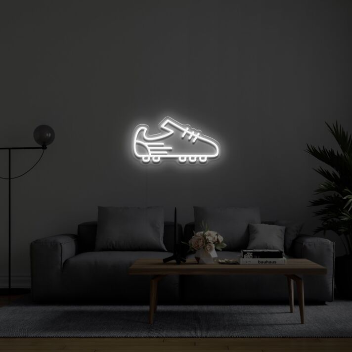Fußballschuh LED-Neonschild für Wohnzimmer und Sportbar