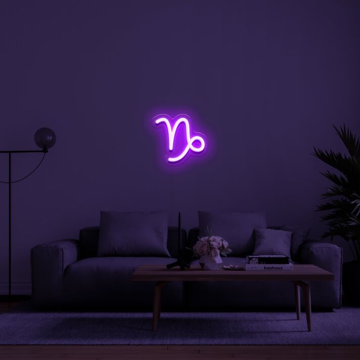 Steinbock Sternzeichen Symbol LED-Neonschild Wohnzimmer Schlafzimmer