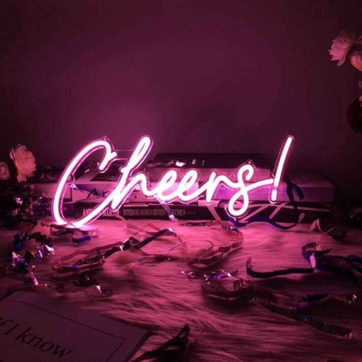 Cheers LED Neonschild für Bar Party und Zuhause