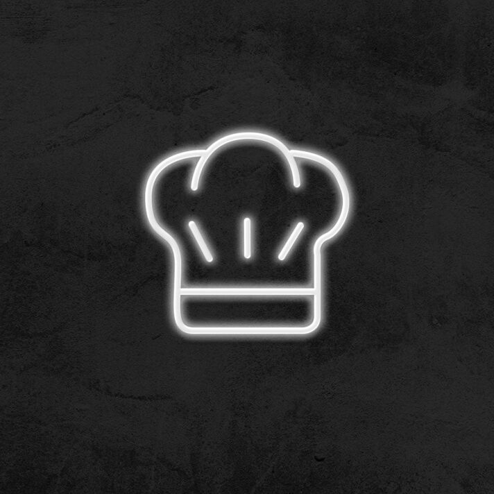 Kochmütze LED-Neonschild für Restaurant Küche