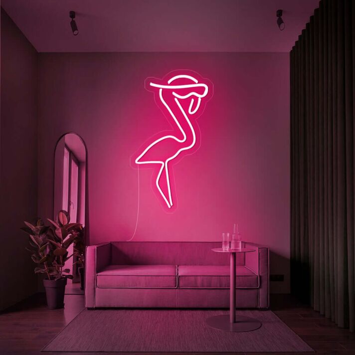 Flamingo LED-Neonschild für Wohnzimmer oder Bar