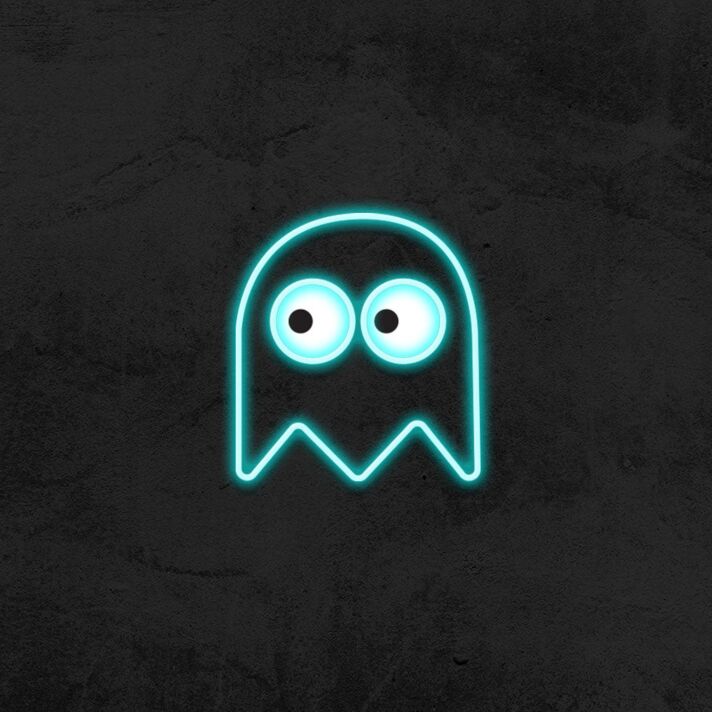 Videospiel Geist LED-Neonschild für Gamingzimmer und Bar