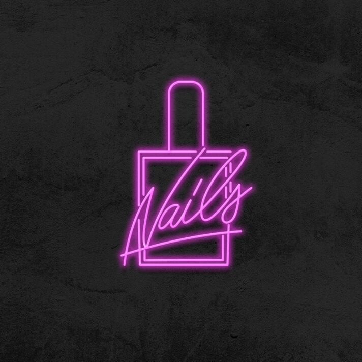 Nails LED Neonschild für Nagelstudio und Beautysalon