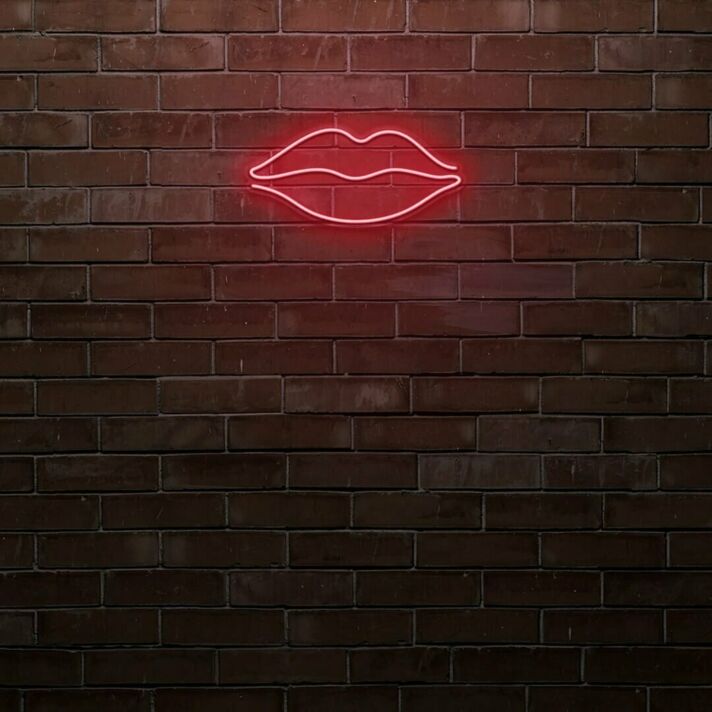 Lippenkontur LED-Neonschild für Bar und Wohnzimmer