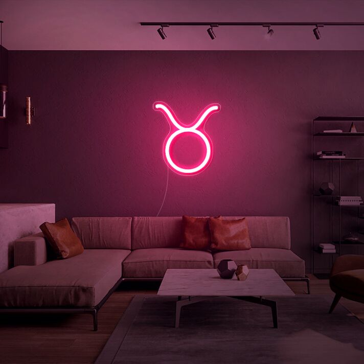 Stier Sternzeichen Symbol LED-Neonschild Wohnzimmer Dekoration