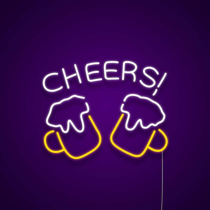 Bierkrüge mit Schaum LED Neonschild für Bar und Party