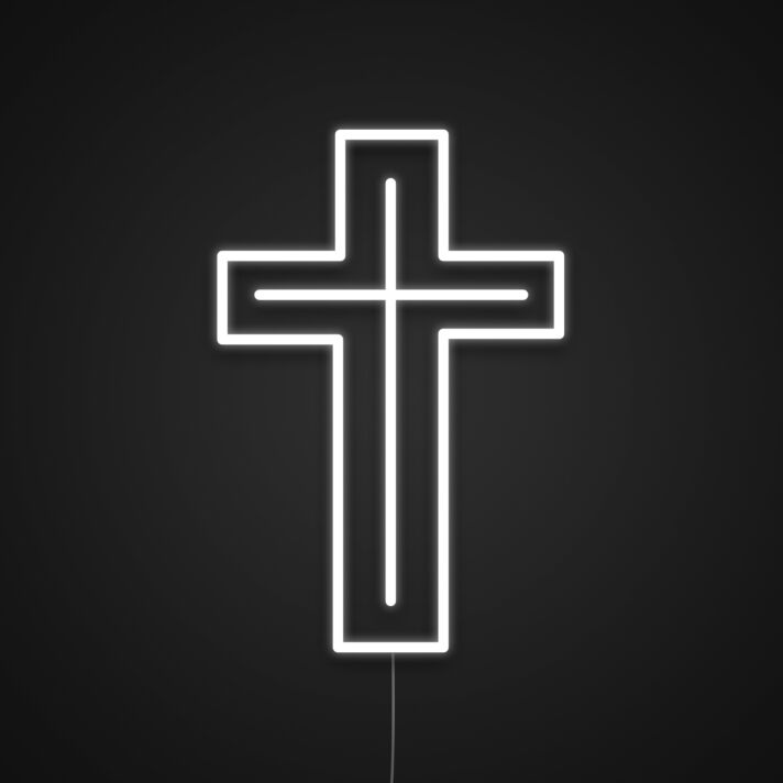 Kreuz LED-Neonschild für Kirche und Wohnzimmer