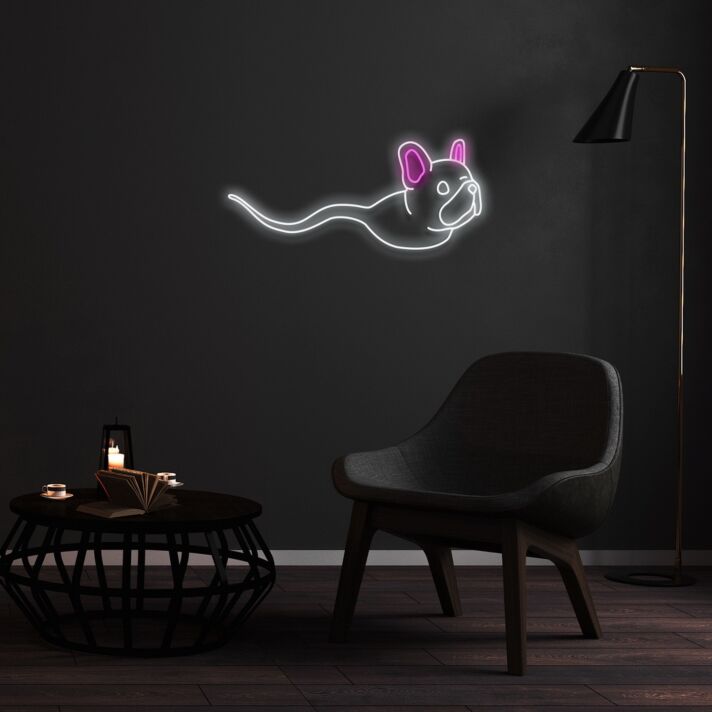 Maus mit langem Schwanz LED-Neonschild Wohnzimmer Kinderzimmer