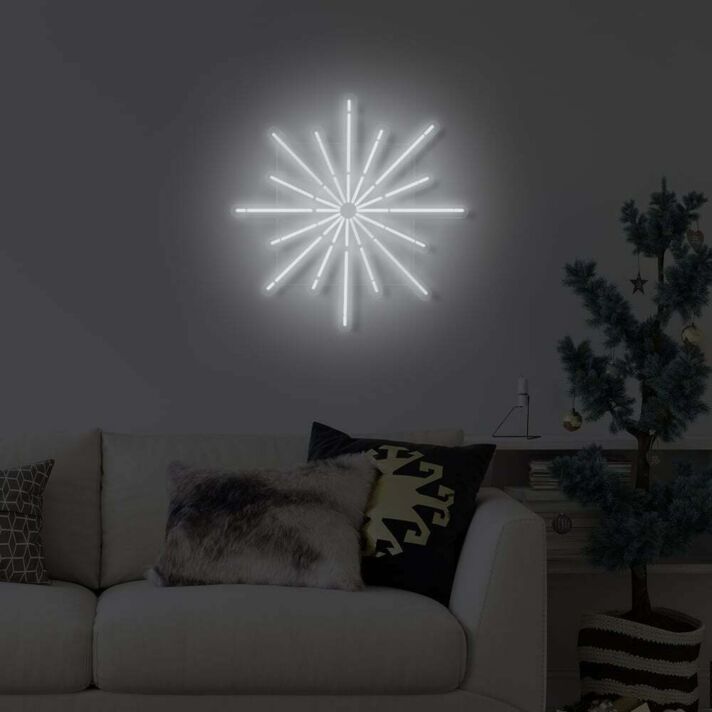 Stern LED-Neonschild Wohnzimmer Weihnachten