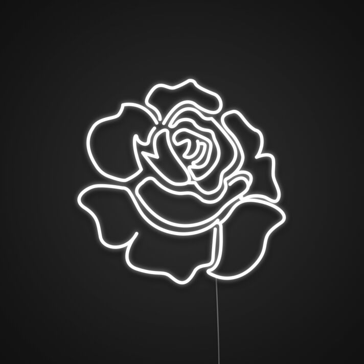 Rosenblüte LED-Neonschild Wohnzimmer Schlafzimmer