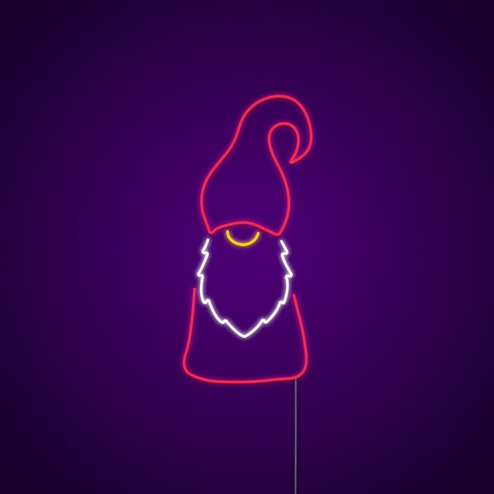 Weihnachtswichtel LED-Neonschild Wohnzimmer Weihnachtsdeko