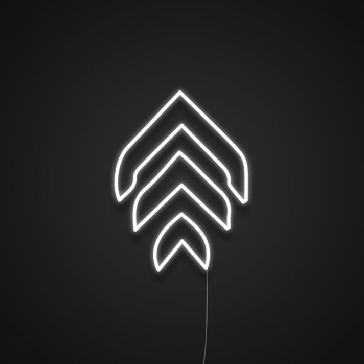 Pfeil nach oben Symbol LED-Neonschild Wohnzimmer Büro